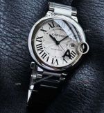 Cartier Ballon Bleu De 42mm 9015 Movement W69012Z4 White Face Watch